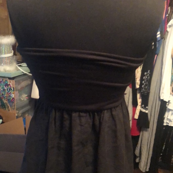 Pretty Black Long Tube Dress Size Large - Picture 3 of 8